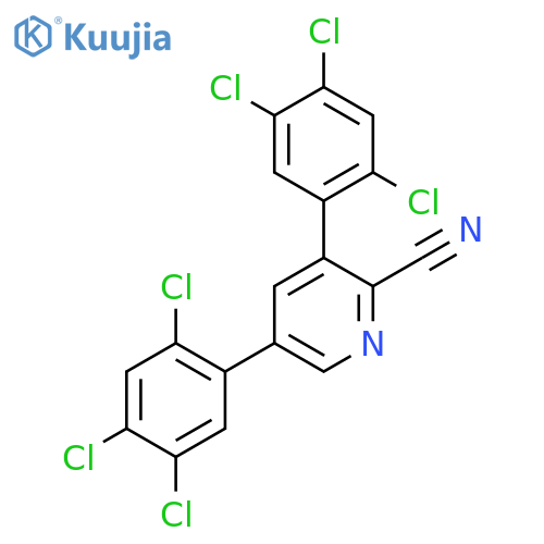 3,5-Bis(2,4,5-trichlorophenyl)picolinonitrile structure