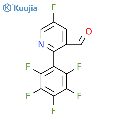 5-Fluoro-2-(perfluorophenyl)nicotinaldehyde structure