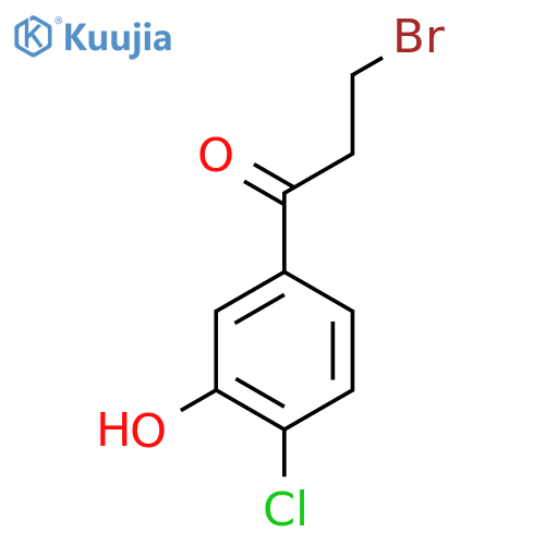 3-Bromo-4'-chloro-3'-hydroxypropiophenone structure