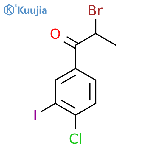 2-Bromo-4'-chloro-3'-iodopropiophenone structure