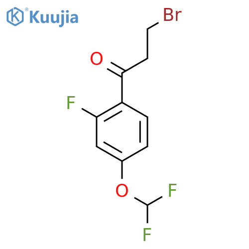 3-Bromo-4'-(difluoromethoxy)-2'-fluoropropiophenone structure