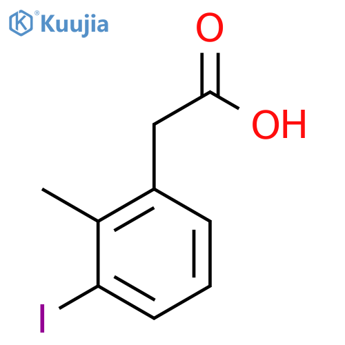 2-(3-iodo-2-methylphenyl)acetic acid structure