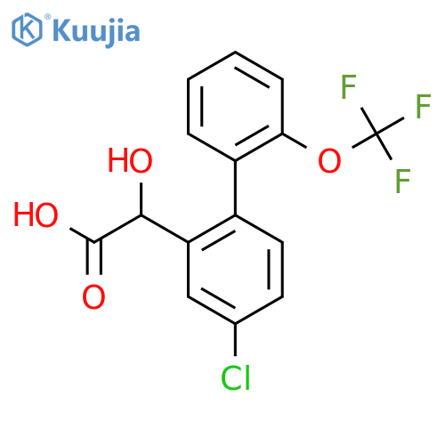 (4-Chloro-2'-(trifluoromethoxy)biphenyl-2-yl)-hydroxyacetic acid structure