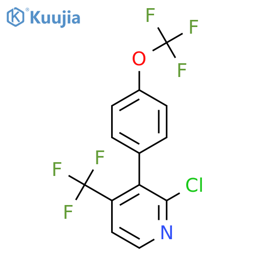 2-Chloro-3-(4-(trifluoromethoxy)phenyl)-4-(trifluoromethyl)pyridine structure