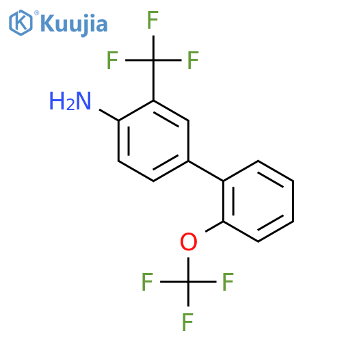 4-Amino-2'-(trifluoromethoxy)-3-(trifluoromethyl)biphenyl structure