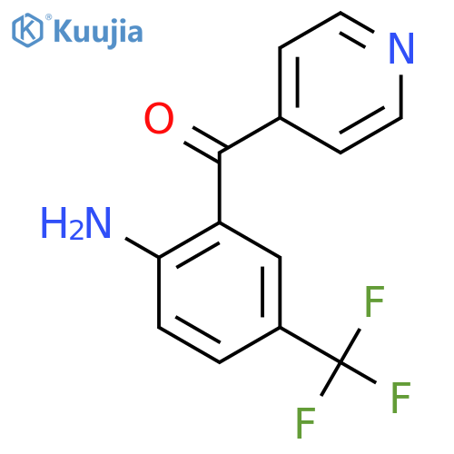 4-(2-Amino-5-(trifluoromethyl)benzoyl)pyridine structure