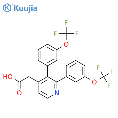 2,3-Bis(3-(trifluoromethoxy)phenyl)pyridine-4-acetic acid structure