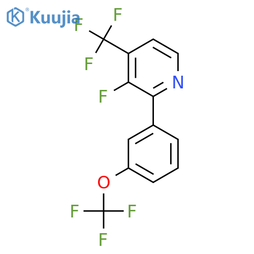 3-Fluoro-2-(3-(trifluoromethoxy)phenyl)-4-(trifluoromethyl)pyridine structure