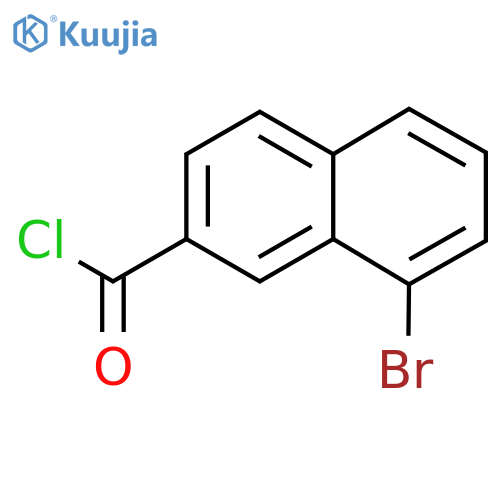 8-Bromonaphthalene-2-carbonyl chloride structure