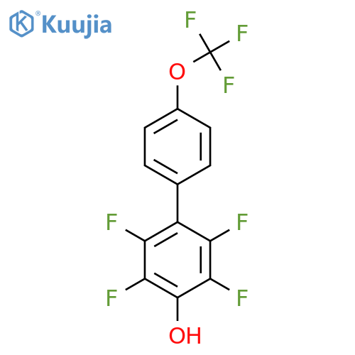 4-Hydroxy-2,3,5,6-tetrafluoro-4'-(trifluoromethoxy)biphenyl structure