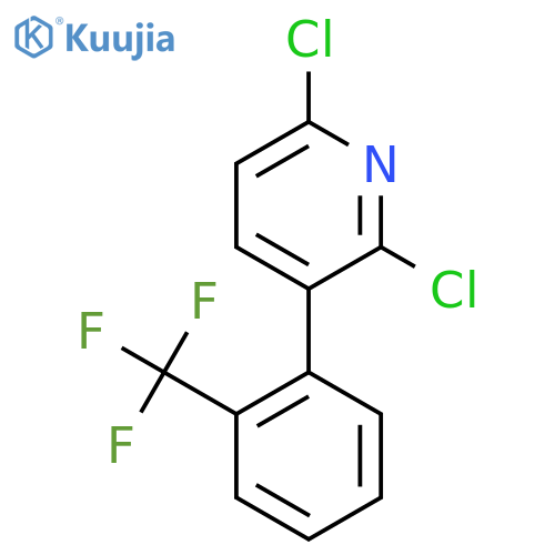 2,6-Dichloro-3-(2-(trifluoromethyl)phenyl)pyridine structure