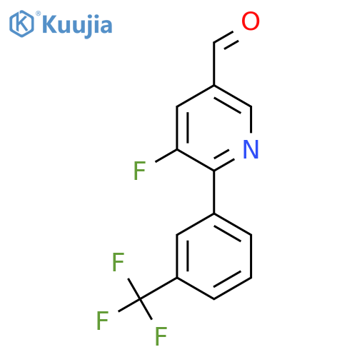 5-Fluoro-6-(3-(trifluoromethyl)phenyl)nicotinaldehyde structure