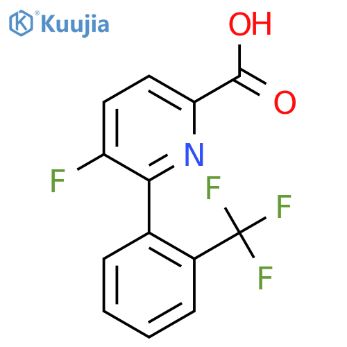 5-Fluoro-6-(2-(trifluoromethyl)phenyl)picolinic acid structure