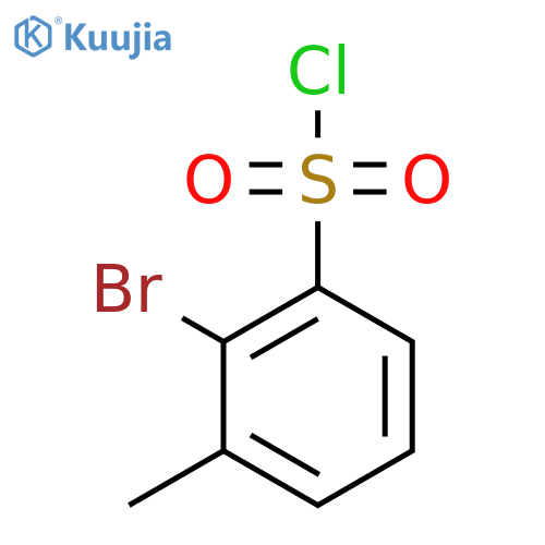 2-Bromo-3-methylbenzene-1-sulfonyl chloride structure