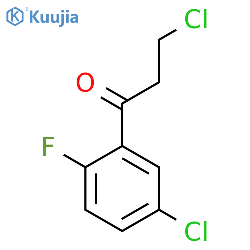 3-Chloro-1-(5-chloro-2-fluorophenyl)propan-1-one structure