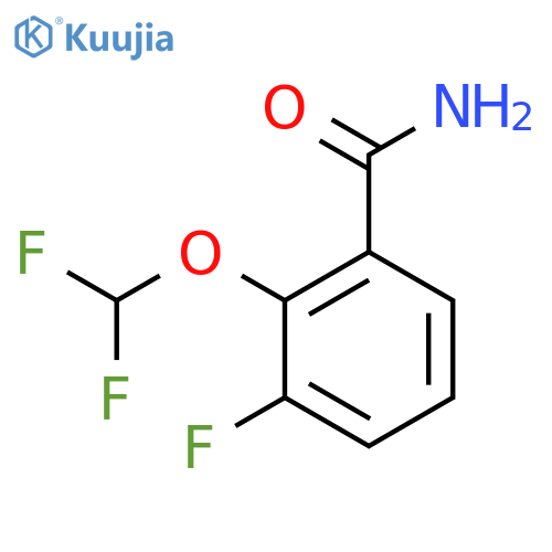2-(Difluoromethoxy)-3-fluorobenzamide structure