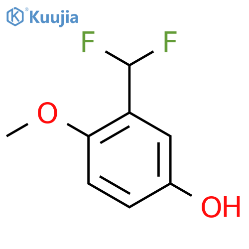 2-(Difluoromethyl)-4-hydroxyanisole structure