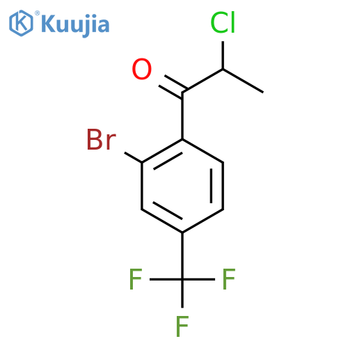 2'-Bromo-2-chloro-4'-(trifluoromethyl)propiophenone structure