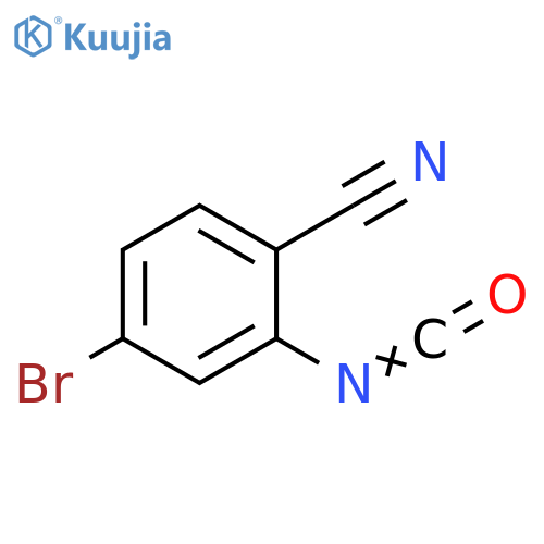 4-bromo-2-isocyanatobenzonitrile structure