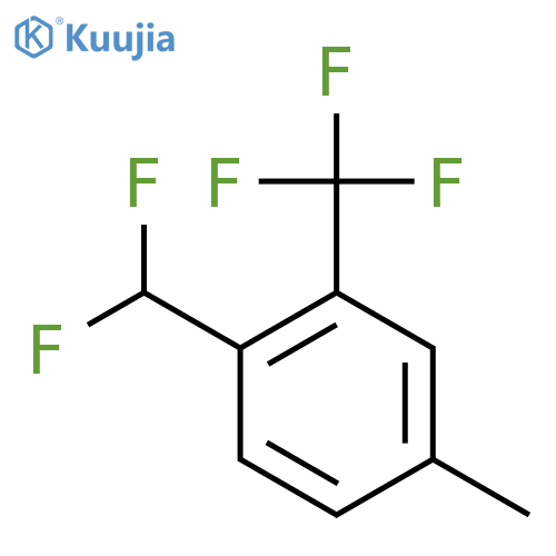 4-(Difluoromethyl)-3-(trifluoromethyl)toluene structure