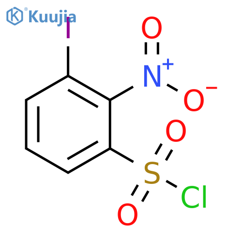 3-iodo-2-nitrobenzene-1-sulfonyl chloride structure
