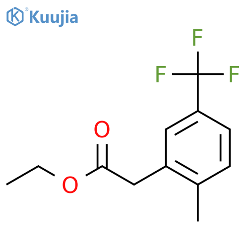 Ethyl 2-methyl-5-(trifluoromethyl)phenylacetate structure