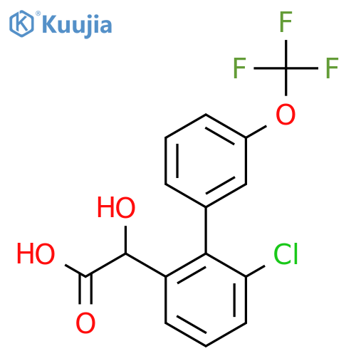 (6-Chloro-3'-(trifluoromethoxy)biphenyl-2-yl)-hydroxyacetic acid structure