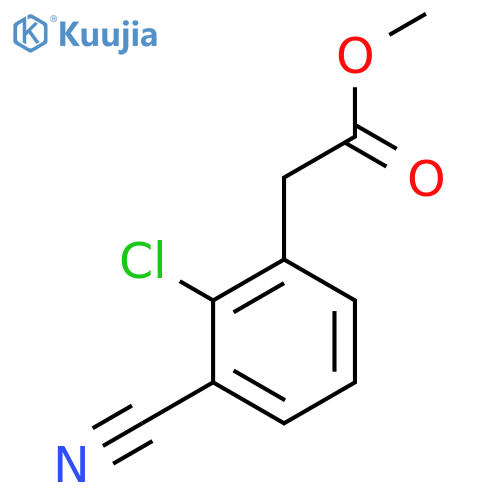 2-Chloro-3-cyanophenylacetic acid methyl ester structure