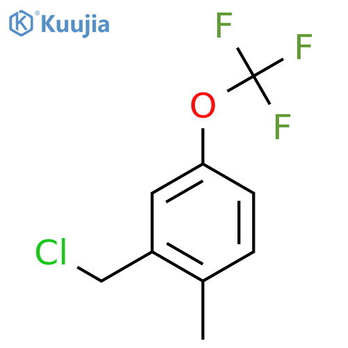 2-(chloromethyl)-1-methyl-4-(trifluoromethoxy)benzene structure