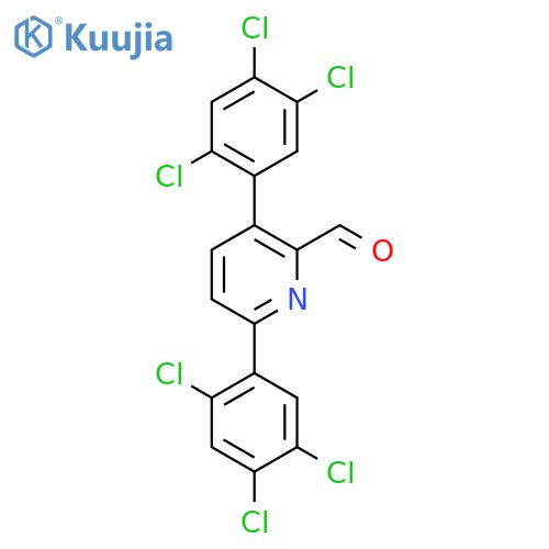 3,6-Bis(2,4,5-trichlorophenyl)picolinaldehyde structure