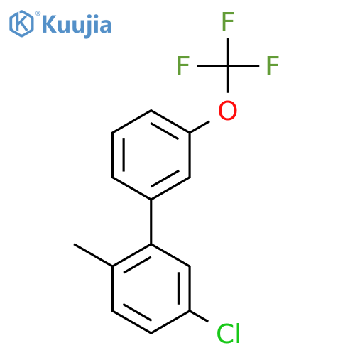 5-Chloro-2-methyl-3'-(trifluoromethoxy)biphenyl structure