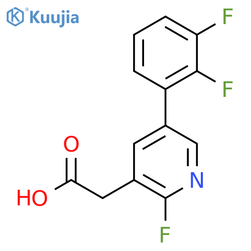 5-(2,3-Difluorophenyl)-2-fluoropyridine-3-acetic acid structure