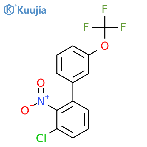 3-Chloro-2-nitro-3'-(trifluoromethoxy)biphenyl structure