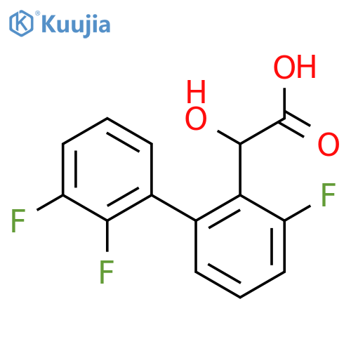 Hydroxy-(3,2',3'-trifluorobiphenyl-2-yl)-acetic acid structure