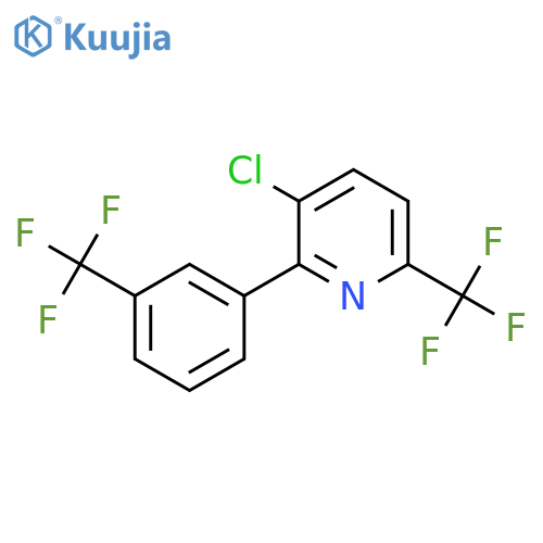 3-Chloro-6-(trifluoromethyl)-2-(3-(trifluoromethyl)phenyl)pyridine structure