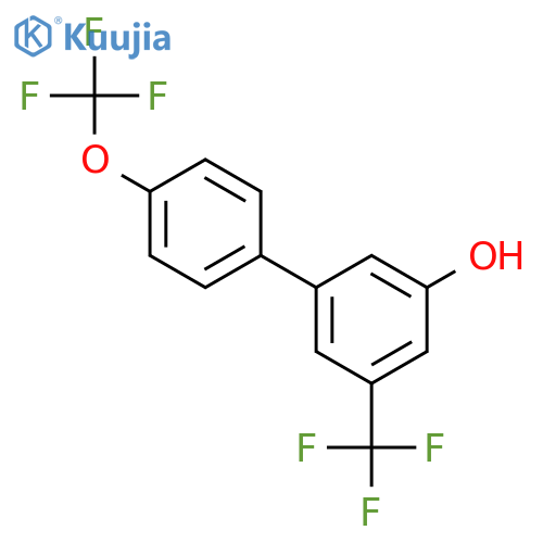 5-(4-Trifluoromethoxyphenyl)-3-trifluoromethylphenol structure