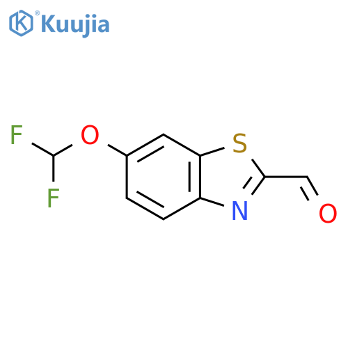 6-(Difluoromethoxy)benzothiazole-2-carboxaldehyde structure
