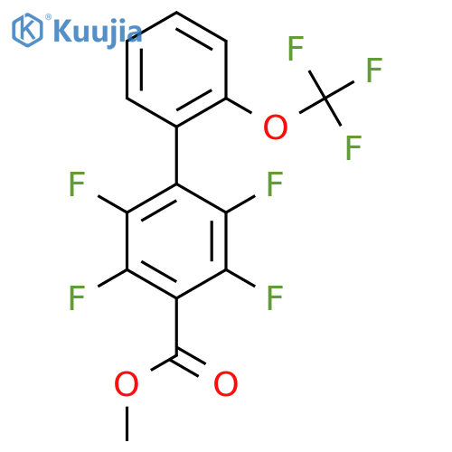 Methyl 2,3,5,6-tetrafluoro-2'-(trifluoromethoxy)biphenyl-4-carboxylate structure