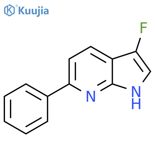 3-Fluoro-6-phenyl-1H-pyrrolo[2,3-b]pyridine structure