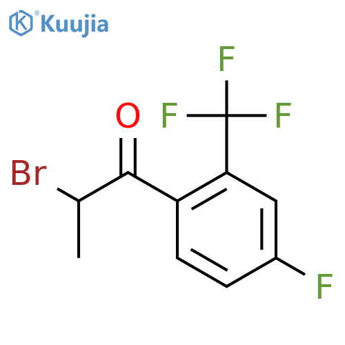2-Bromo-4'-fluoro-2'-(trifluoromethyl)propiophenone structure