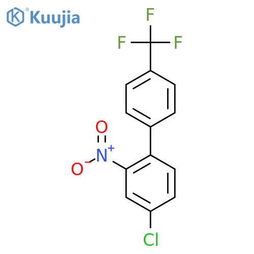 4-Chloro-2-nitro-4'-(trifluoromethyl)biphenyl structure