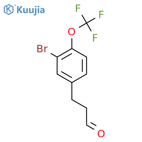 3-(3'-Bromo-4'-(trifluoromethoxy)phenyl)propionaldehyde structure