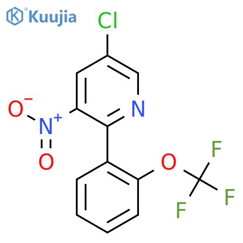5-Chloro-3-nitro-2-(2-(trifluoromethoxy)phenyl)pyridine structure