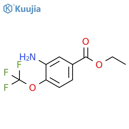 Ethyl 3-amino-4-(trifluoromethoxy)benzoate structure