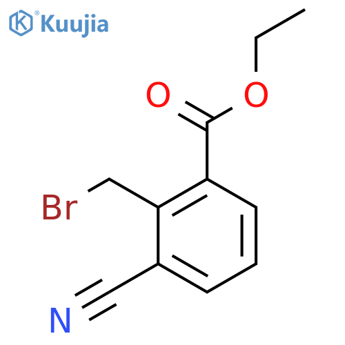 Ethyl 2-(bromomethyl)-3-cyanobenzoate structure