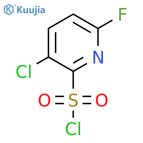 3-Chloro-6-fluoropyridine-2-sulfonyl chloride structure