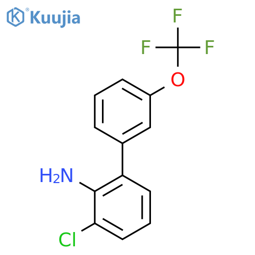 2-Amino-3-chloro-3'-(trifluoromethoxy)biphenyl structure