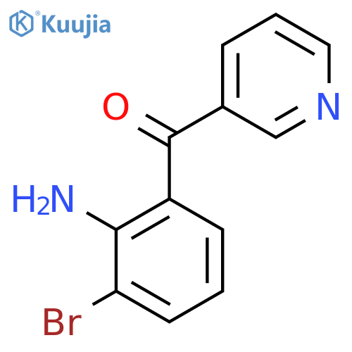 3-(2-Amino-3-bromobenzoyl)pyridine structure