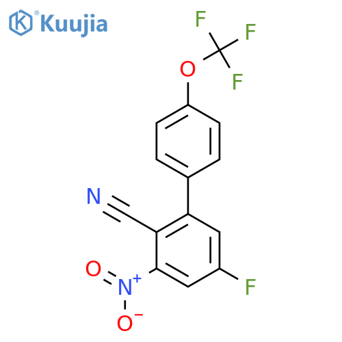 5-Fluoro-2-Cyano-3-nitro-4'-(trifluoromethoxy)biphenyl structure