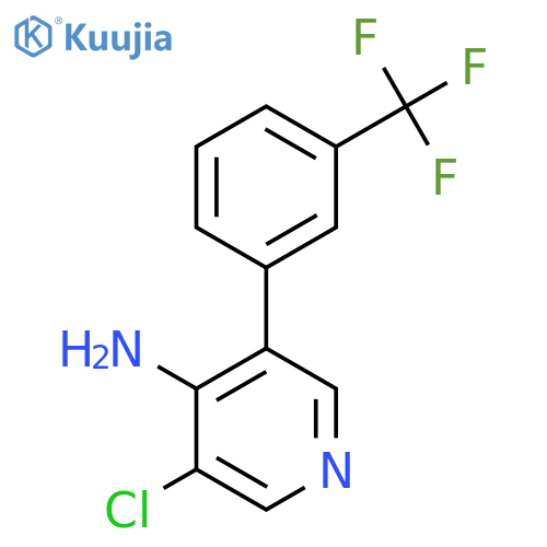 4-Amino-3-chloro-5-(3-(trifluoromethyl)phenyl)pyridine structure